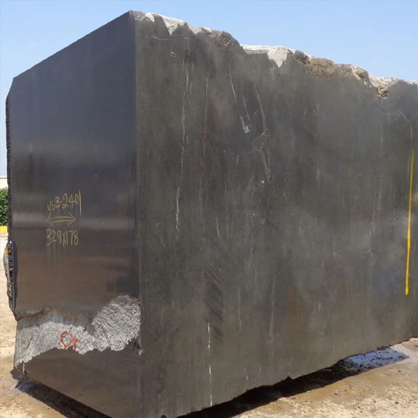 Black galaxy granite block