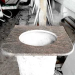 Corner round edge countertop