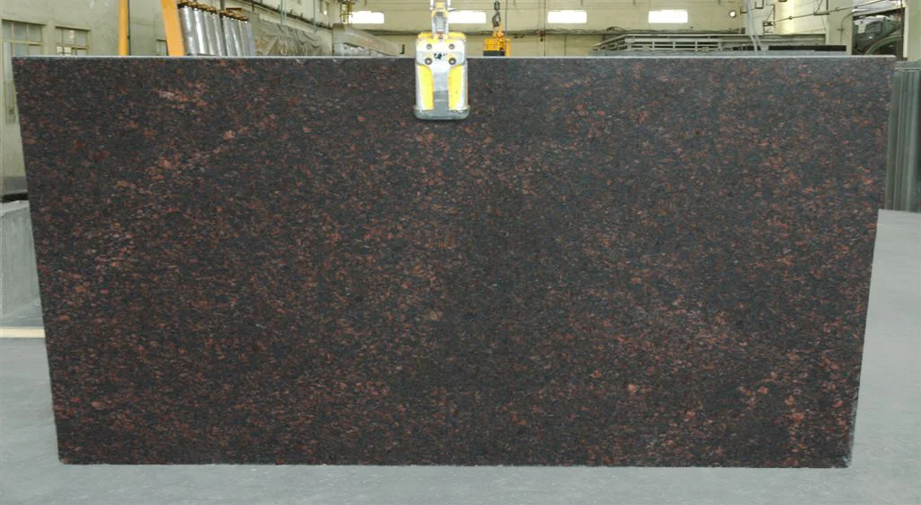 Tan brown granite slab