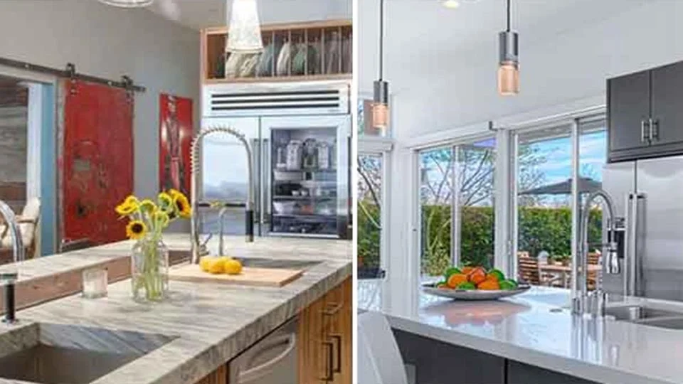 Granite vs quartzite kitchen countertop