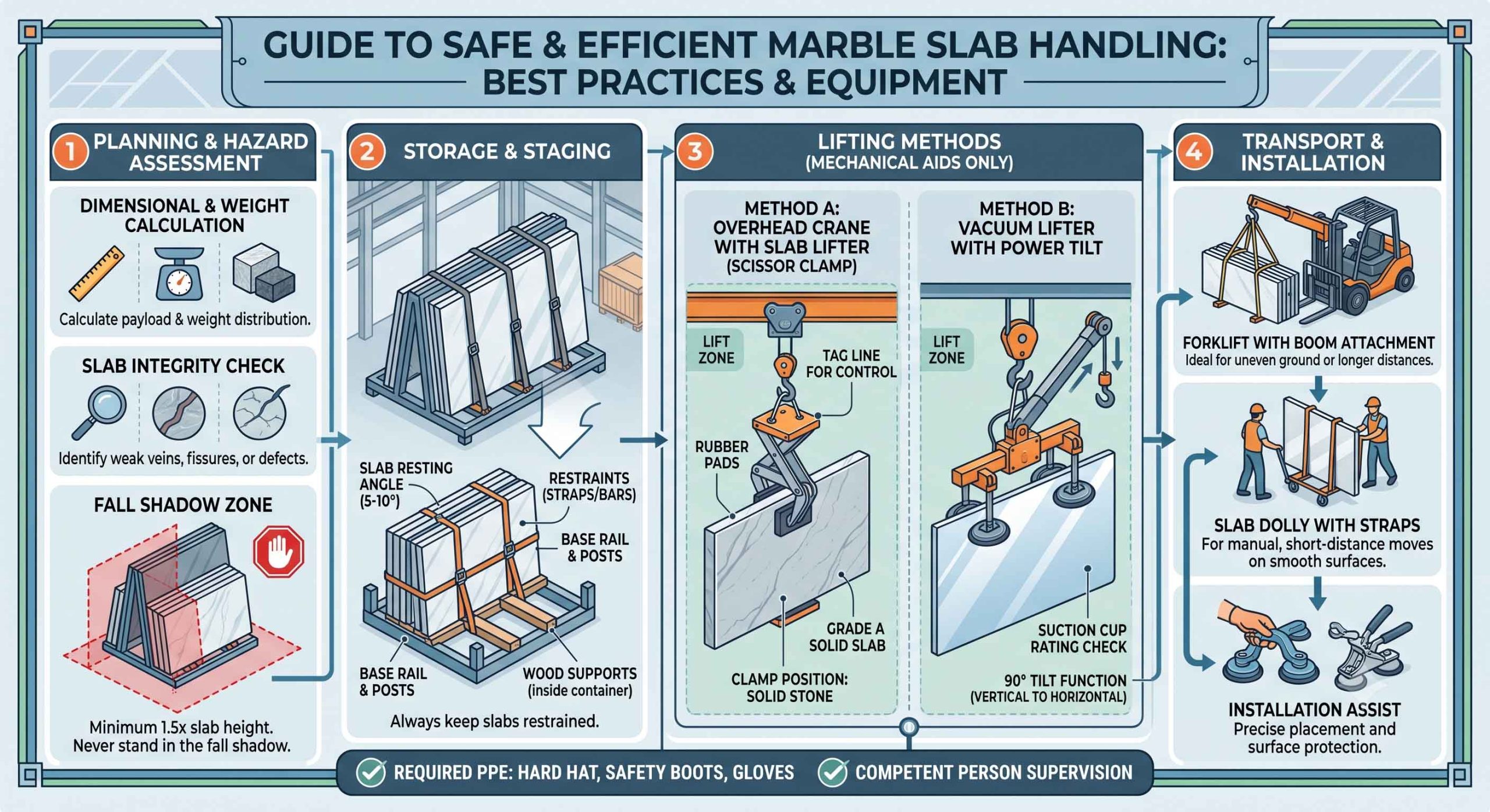 Marble Slabs Lifting