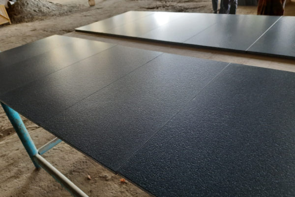 ABS Black Granite Slab in Leather Finish (61x30.5x10CM)